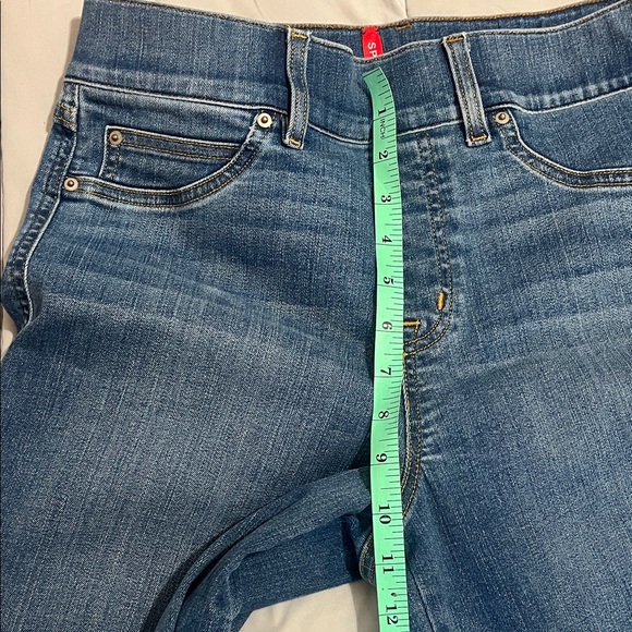 Spanx-Blue wide leg Denim Jeans size Medium - Picture 5 of 9